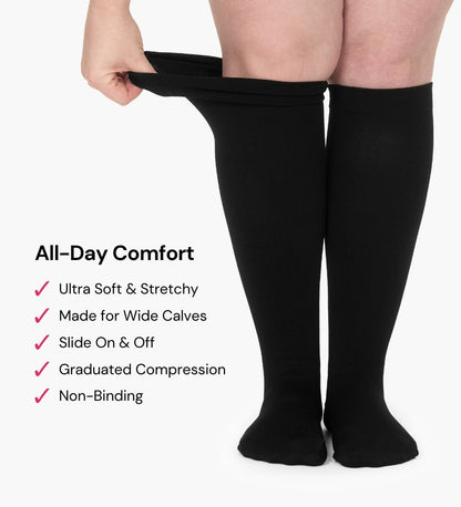 Last Day Sale- 85% OFF🔥 Advanced Wide Compression Socks For Pain Relief