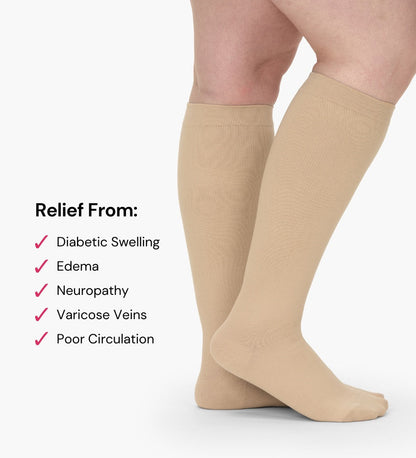 Last Day Sale- 85% OFF🔥 Advanced Wide Compression Socks For Pain Relief